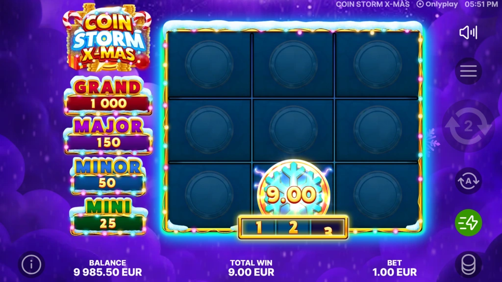 Coin Storm X-MAS Bonus Game Coin Storm X-MAS Bonus Game